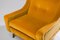Italienische Gelbe Sessel aus Samt & Messing, 1950er, 2er Set 4