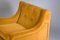 Italienische Gelbe Sessel aus Samt & Messing, 1950er, 2er Set 5
