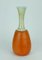 Mid-Century Italian Leather-Covered & Handpainted Vase by Coccio 2