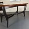 Vintage Italian Wood and White Marble Dining Table, 1950s 4