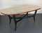 Vintage Italian Wood and White Marble Dining Table, 1950s 3