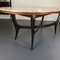 Vintage Italian Wood and White Marble Dining Table, 1950s 7
