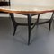 Vintage Italian Wood and White Marble Dining Table, 1950s, Image 7