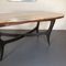 Vintage Italian Wood and White Marble Dining Table, 1950s 2