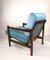 Fauteuil Vintage Turquoise, 1970s 6