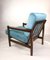 Vintage Turquoise Armchair, 1970s, Image 6