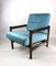Vintage Turquoise Armchair, 1970s, Image 3