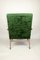 Vintage Green Velvet Chameleon Series Armchair, 1970s, Image 5