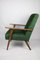 Vintage Green Velvet Chameleon Series Armchair, 1970s 7