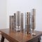 Modernistische deutsche Mid-Century Metallvase Kollektion, 7er Set 7