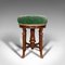 Antique English Walnut Revolving Music Stool from Charles Wadman, 1880s, Image 6