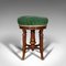 Antique English Walnut Revolving Music Stool from Charles Wadman, 1880s, Image 4