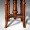 Antique English Walnut Revolving Music Stool from Charles Wadman, 1880s 11