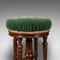 Antique English Walnut Revolving Music Stool from Charles Wadman, 1880s 10