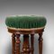 Antique English Walnut Revolving Music Stool from Charles Wadman, 1880s, Image 10
