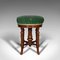 Antique English Walnut Revolving Music Stool from Charles Wadman, 1880s, Image 2