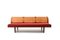 Early Teak and Wicker GE-258 Daybed by Hans J. Wegner for Getama, Image 4