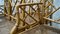 Sedie da pranzo Chippendale in bambù e similpelle, Cina, set di 8, Immagine 4