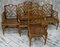 Chinese Chippendale Style Cane & Faux Bamboo Dining Chairs, Set of 8, Image 14
