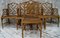 Chinese Chippendale Style Cane & Faux Bamboo Dining Chairs, Set of 8 1
