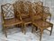 Chinese Chippendale Style Cane & Faux Bamboo Dining Chairs, Set of 8 11