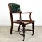 English Antique Mahogany and Buttoned Leather Desk Chair by Cornelius v Smith, 1890s 1