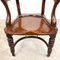 English Antique Mahogany and Buttoned Leather Desk Chair by Cornelius v Smith, 1890s 17