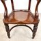 English Antique Mahogany and Buttoned Leather Desk Chair by Cornelius v Smith, 1890s, Image 17