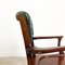 English Antique Mahogany and Buttoned Leather Desk Chair by Cornelius v Smith, 1890s 3