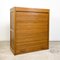 Vintage Oak Roller Door Filing Cabinet 1