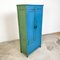 Blue and Green Two Door Wooden Factory Locker 2