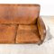 Vintage Wagon Wheel Sheep Leather Three-Seater Sofa 11