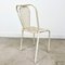 Vintage Industrial Metal Bistro Chairs by Rene Malaval, Set of 4 8