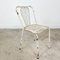 Vintage Industrial Metal Bistro Chairs by Rene Malaval, Set of 3 4