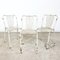 Industrielle Vintage Bistro Stühle aus Metall von Rene Malaval, 3er Set 1