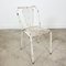 Vintage Industrial Metal Bistro Chairs by Rene Malaval, Set of 3 3