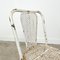 Vintage Industrial Metal Bistro Chairs by Rene Malaval, Set of 3 7