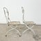 Vintage Folding Metal Bistro Chairs by Mathieu Matego, Set of 2 7