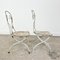 Vintage Folding Metal Bistro Chairs by Mathieu Matego, Set of 2, Image 7