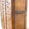 Tall Industrial Wooden Bank of Drawers 9