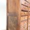 Tall Industrial Wooden Bank of Drawers 4