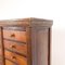 Tall Industrial Wooden Bank of Drawers 7