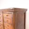 Tall Industrial Wooden Bank of Drawers 7