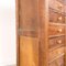 Tall Industrial Wooden Bank of Drawers 4