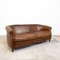 Vintage Sheep Leather Three-Seater Club Sofa 1