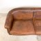 Vintage Sheep Leather Three-Seater Club Sofa 7