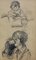 Portrait de Deux Soeurs par Guillaume Dulac, Circa 1920s 2