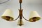Mid-Century Teak Pendant Lamp with 3 Arms by Domus, 1960s, Image 12