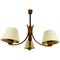 Mid-Century Teak Pendant Lamp with 3 Arms by Domus, 1960s, Image 1