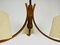 Mid-Century Teak Pendant Lamp with 3 Arms by Domus, 1960s 9